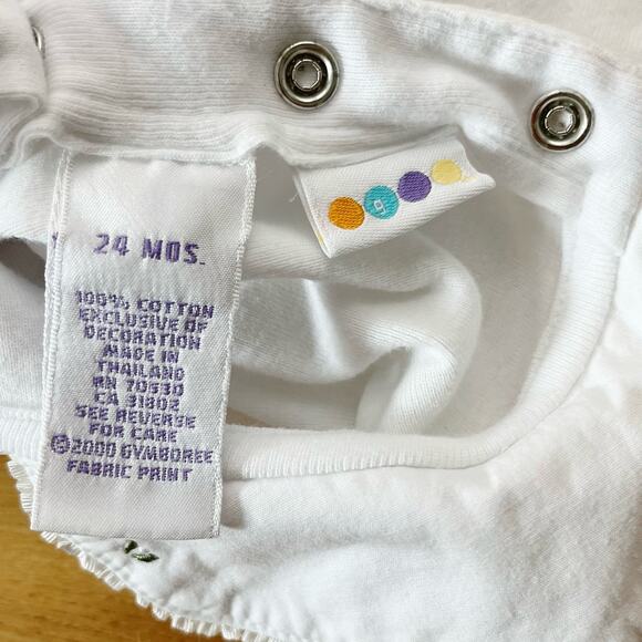 Vintage Gymboree Floral Collar Bodysuit Size 24 Months - Picture 5 of 7
